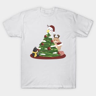 Christmas Tree decoration with bunny _ Bunniesmee Christmas Edition T-Shirt